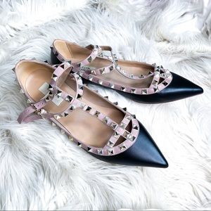 Kaitlyn Pan stud Flats womens size 9